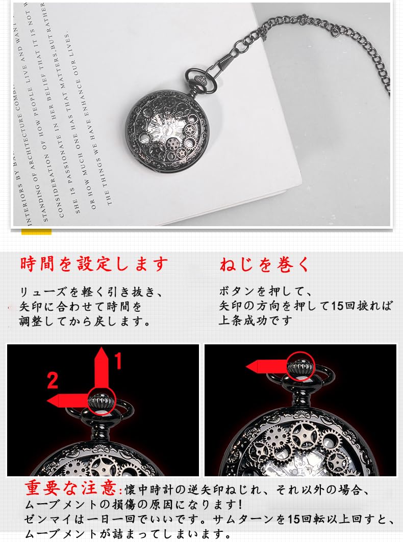 Amazon.co.jp: シュタインズゲート 懐中時計 グッズ 自動巻き